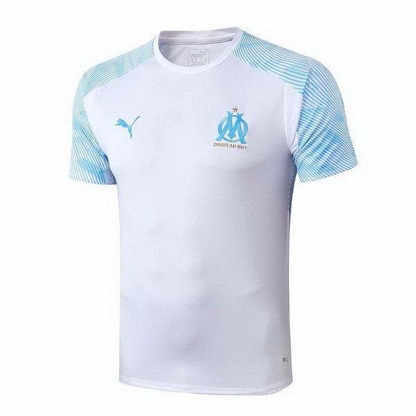 Trainingsshirt Marseille 2019-20 Blau Weiß Fussballtrikots Günstig